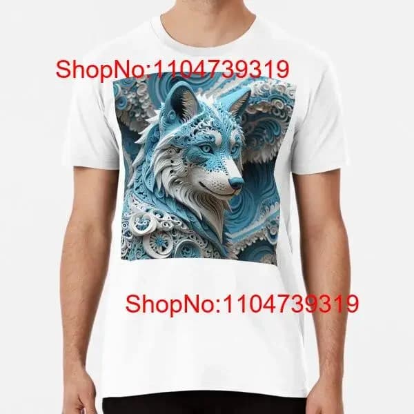 Lupo rilegato con motivi intricati dalla S alla 5XL Made in AU USA T-shirt vintage grafica lavata unisex comoda