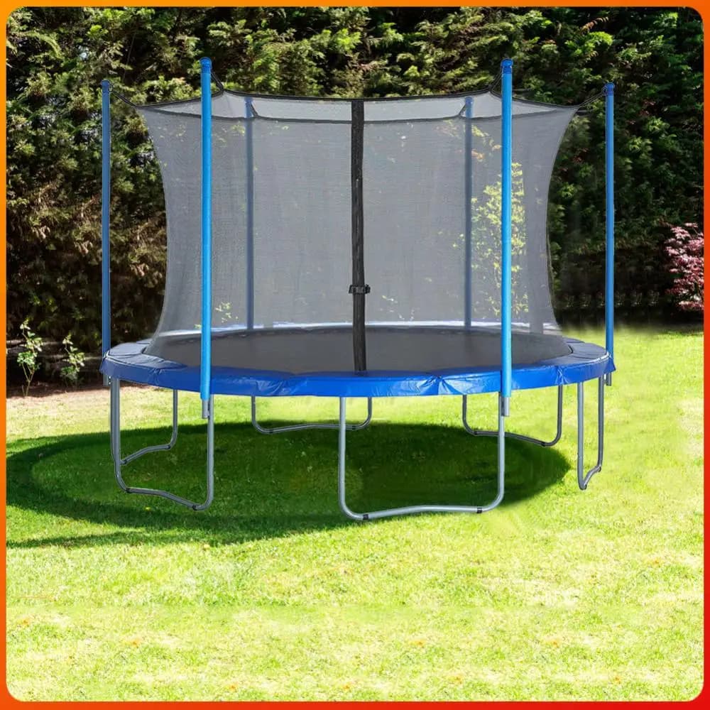 Rete Protettiva per Trampolino, Rete di Sicurezza per Bambini, Protezione per Trampolino da Interno ed Esterno