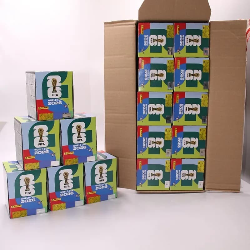 Panini Collect stickers for the 2026 World Cup football tournament, table games, and fan memorabilia as gifts for fans