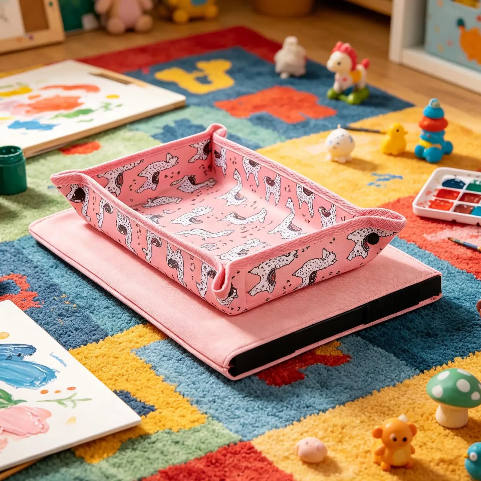 Airplane Tray Table Cover Foldable Multifunctional Storage Kids Toy Storage Airplane Pockets For Road Trip Flying Traveling