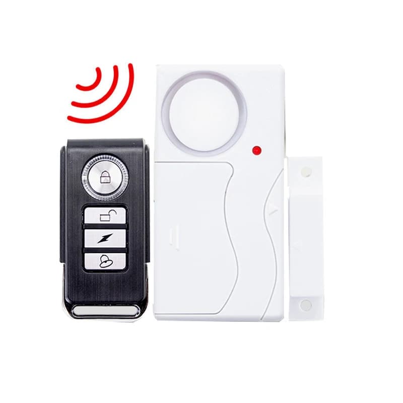 Allarme magnetico per porte e finestre a distanza senza fili, protezione contro il furto, rilevatore di vibrazioni anti-smarrimento per la sicurezza domestica/hotel/negozio/scuola