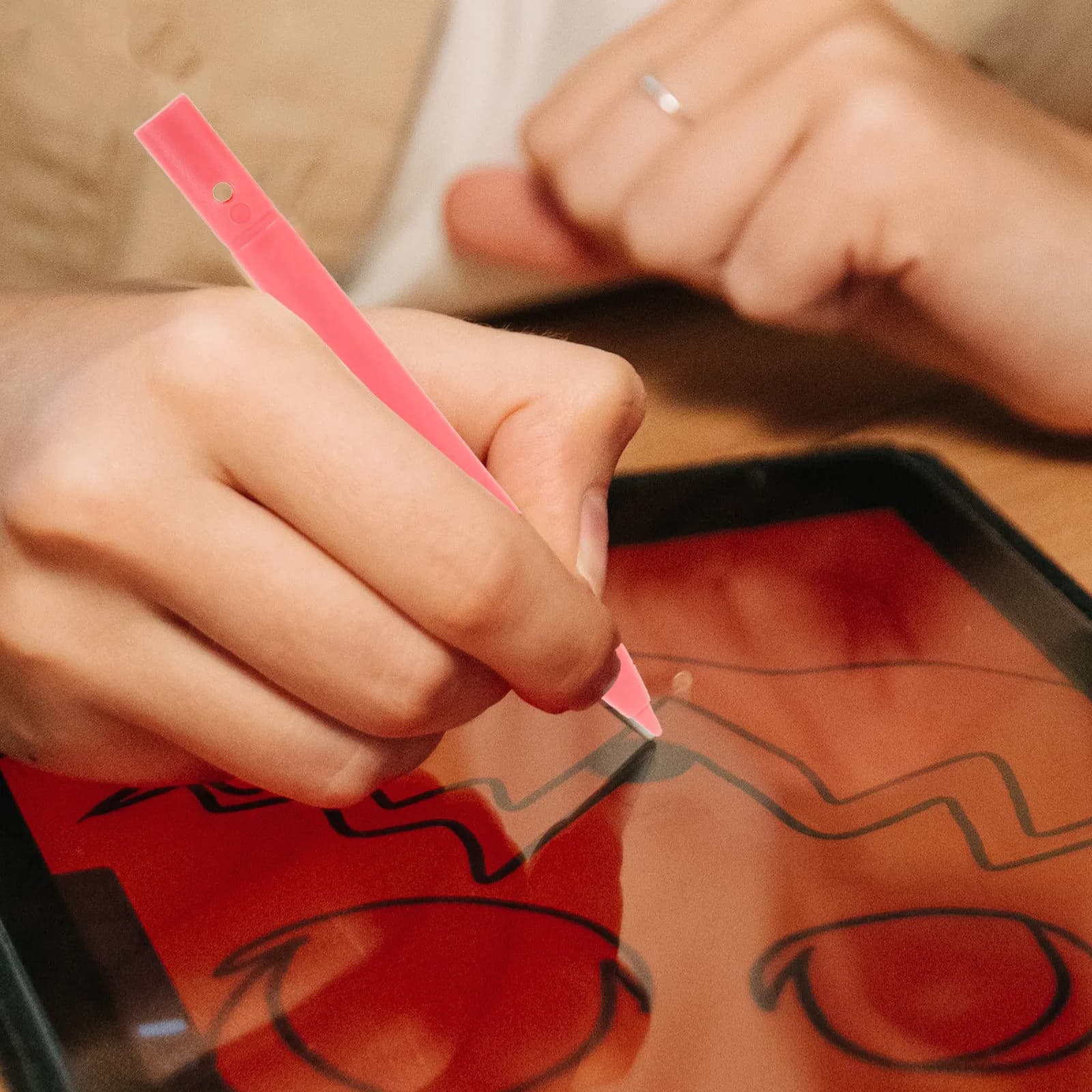 6 pezzi di penne stilo per tablet LCD, penne elettroniche di ricambio universali, penne stilo in plastica per bambini, per prendere appunti digitali