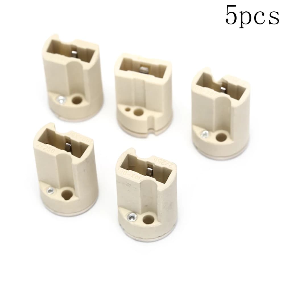 5 pz/lotto G9 110-220V 3A presa in ceramica tipo G9 portalampada alogeno basi lampada in ceramica Base lampada staffa in plastica illuminazione