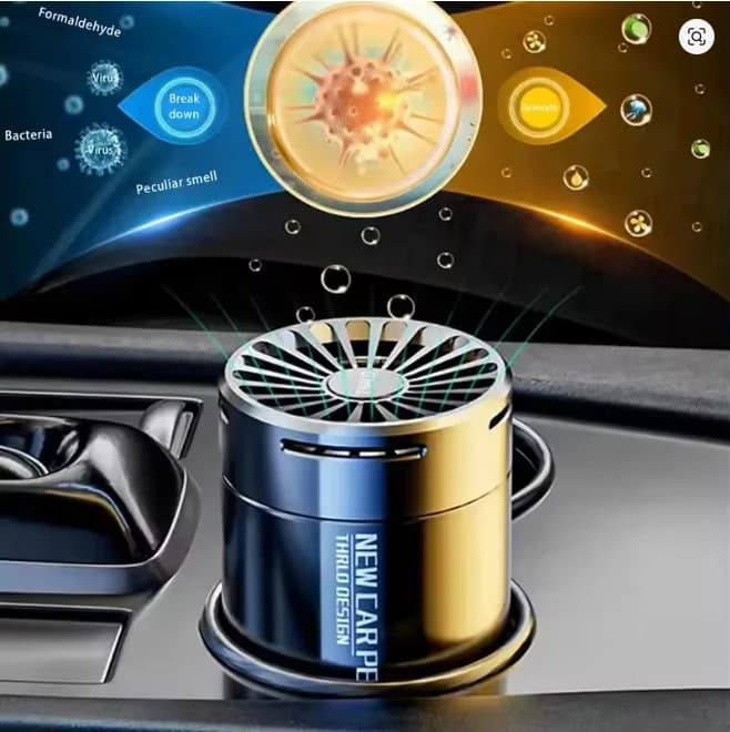 Solid Deodorant for long-lasting car, automatic fragrance with natural vegetable extract, elegant car interior accessory to refresh the air of the car
