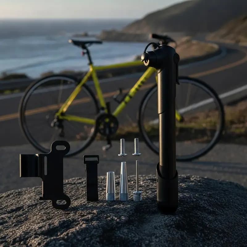 New 1 Set Portable Mini Bicycle Pump High Pressure Hand Air Pump With Mount Bracket For Bike Motorcycle Scooter Sports Balls