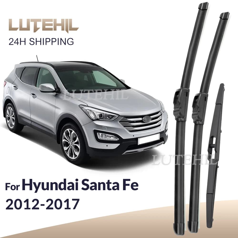 Per Hyundai Santa Fe DM 2012-2017 2013 2014 2015 Tergicristallo Anteriore e Posteriore Spazzole Parabrezza Parabrezza Finestra Spazzole 26 "+ 14" + 13 "