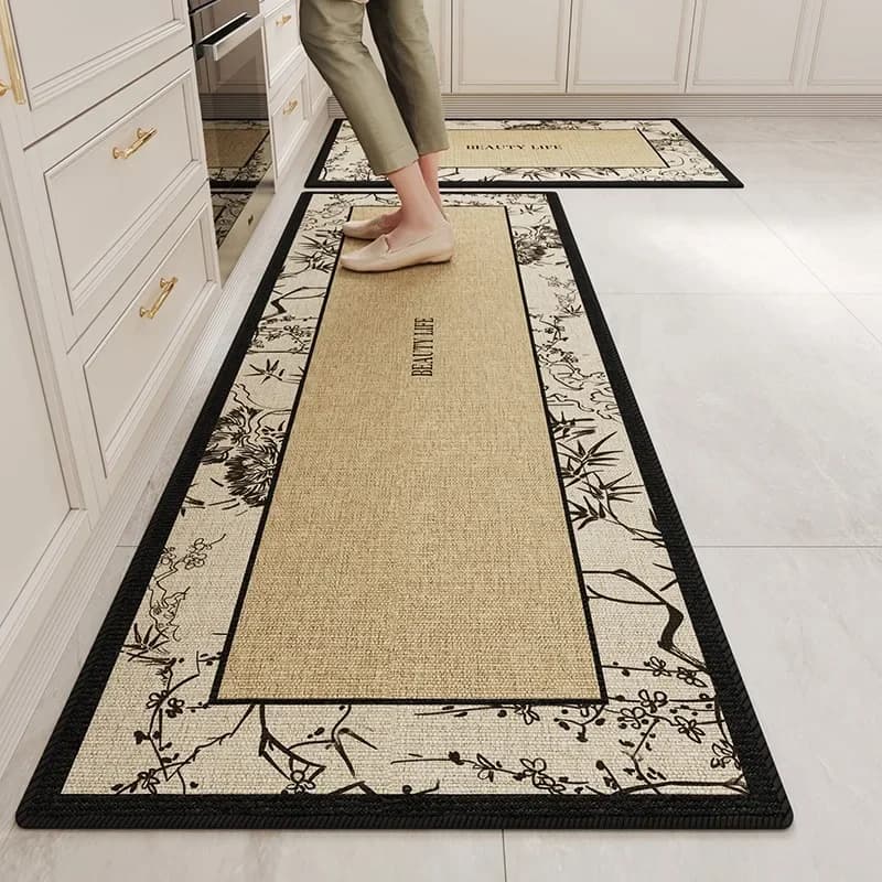 Tappeti da cucina a striscia lunga, antiscivolo, resistenti all'usura, tappetini decorativi per la casa, tappetini per i piedi.