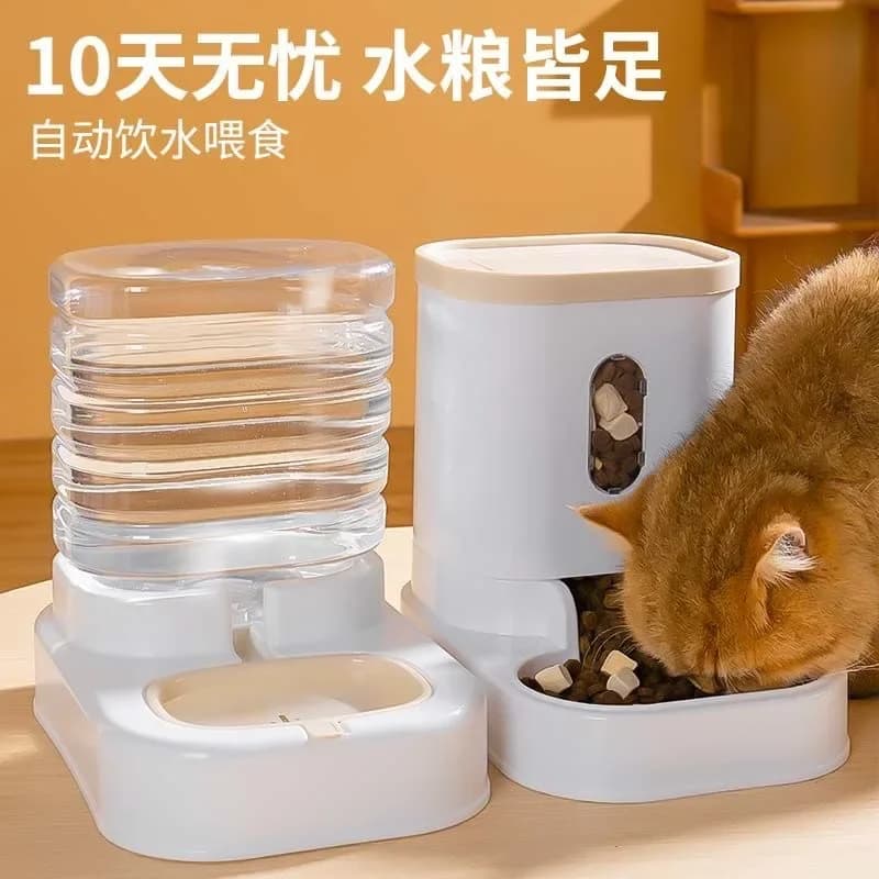 Ciotola per gatti bacino per cibo per gatti cibo per gatti alimentatore automatico distributore d'acqua per gatti bacino per gatti integrato ciotola per cani distributore d'acqua per animali domestici