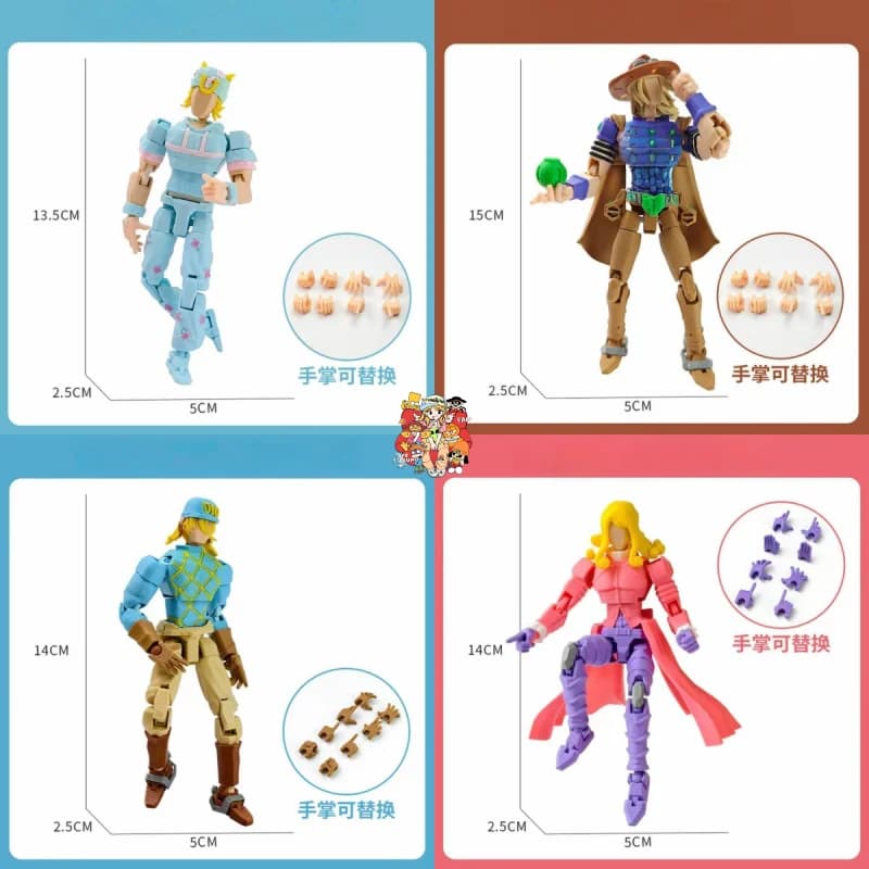 Nuovo in Stock Super Action Statue Jojo Sbr Diego Brando Scary Monsters Funny Valentine D4c 15cm Set di Action Figure in PVC Giocattolo Regalo