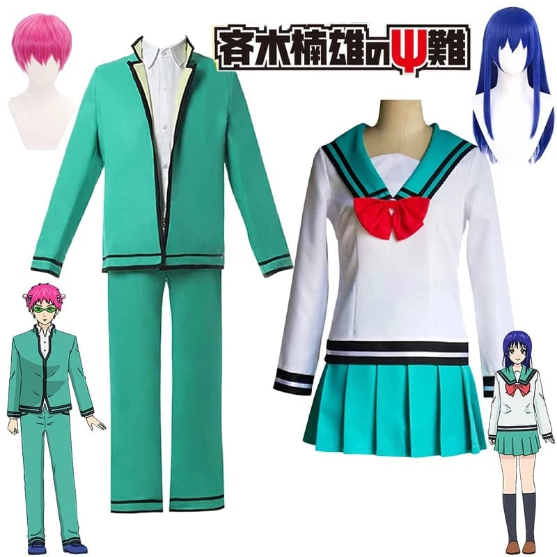 ABC123 Saiki Anime La Disastrosa Vita di Saiki Kusuo Teruhashi Kokomi Parrucca Cosplay Costume Halloween