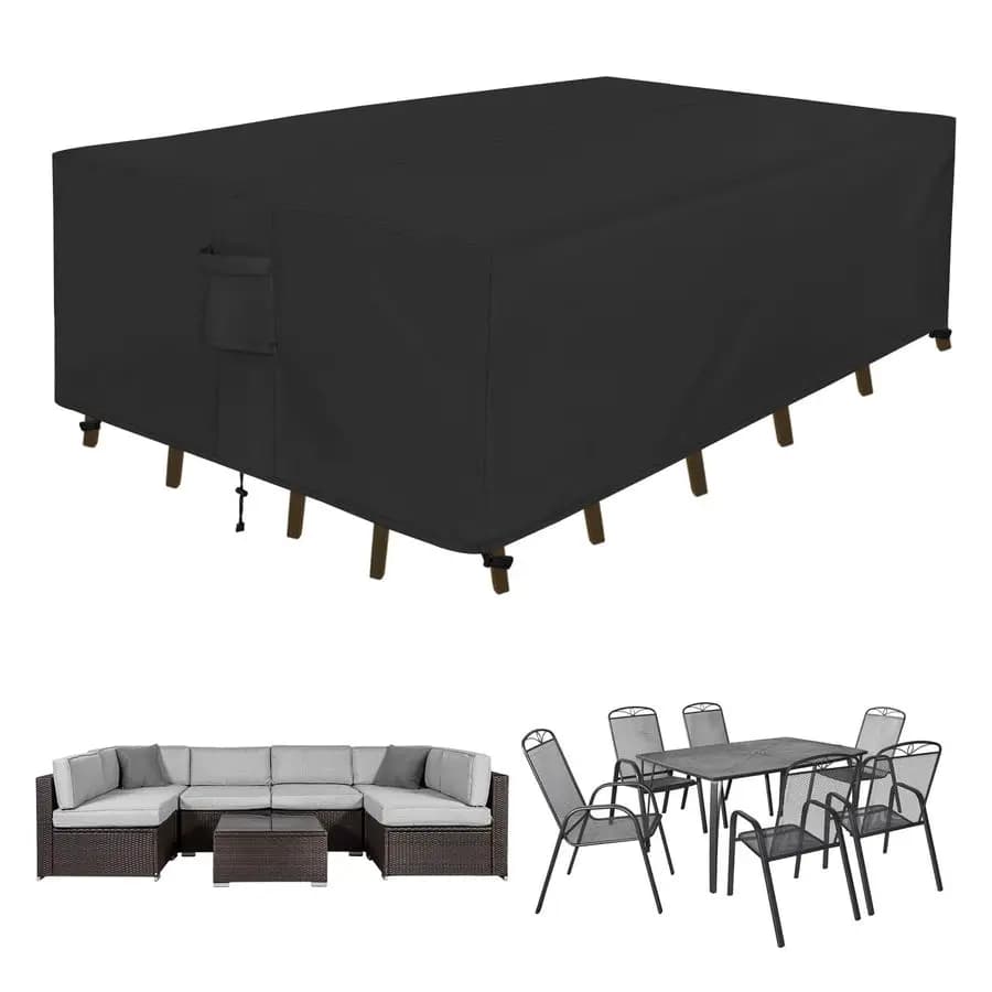Anti-UV Protective Cover for Outdoor Furniture, Anti-UV Protective Cover for Table and Garden Chairs, Sectional Sofa Cover 110L x