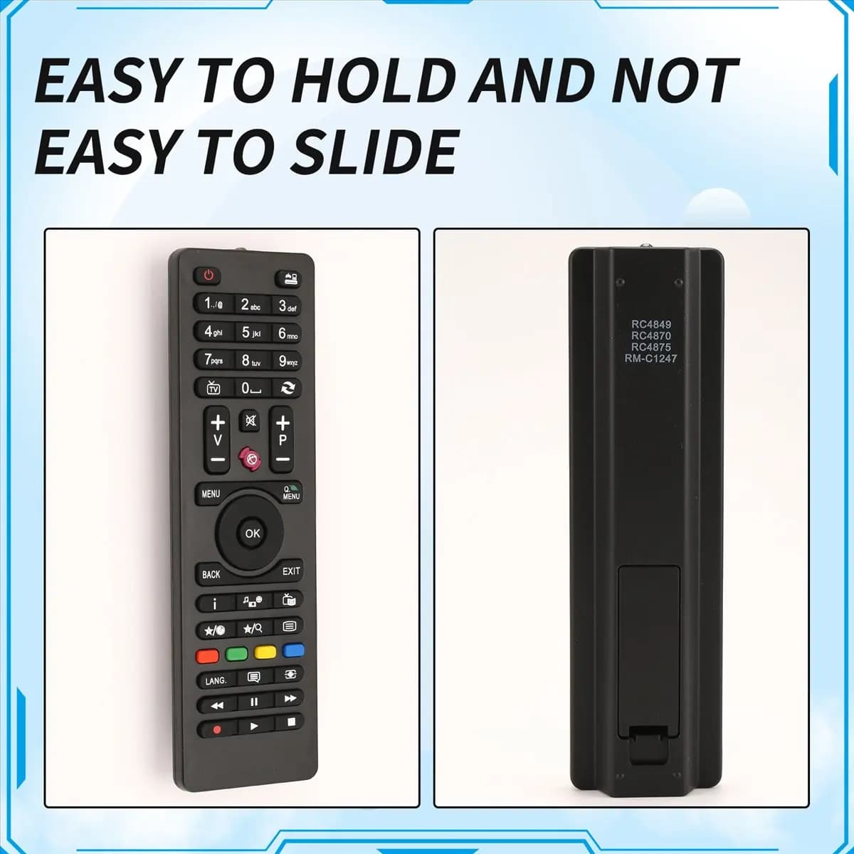 Telecomando sostitutivo ABAI per TV Telefunken RC4875/RC4870 Nessuna configurazione richiesta