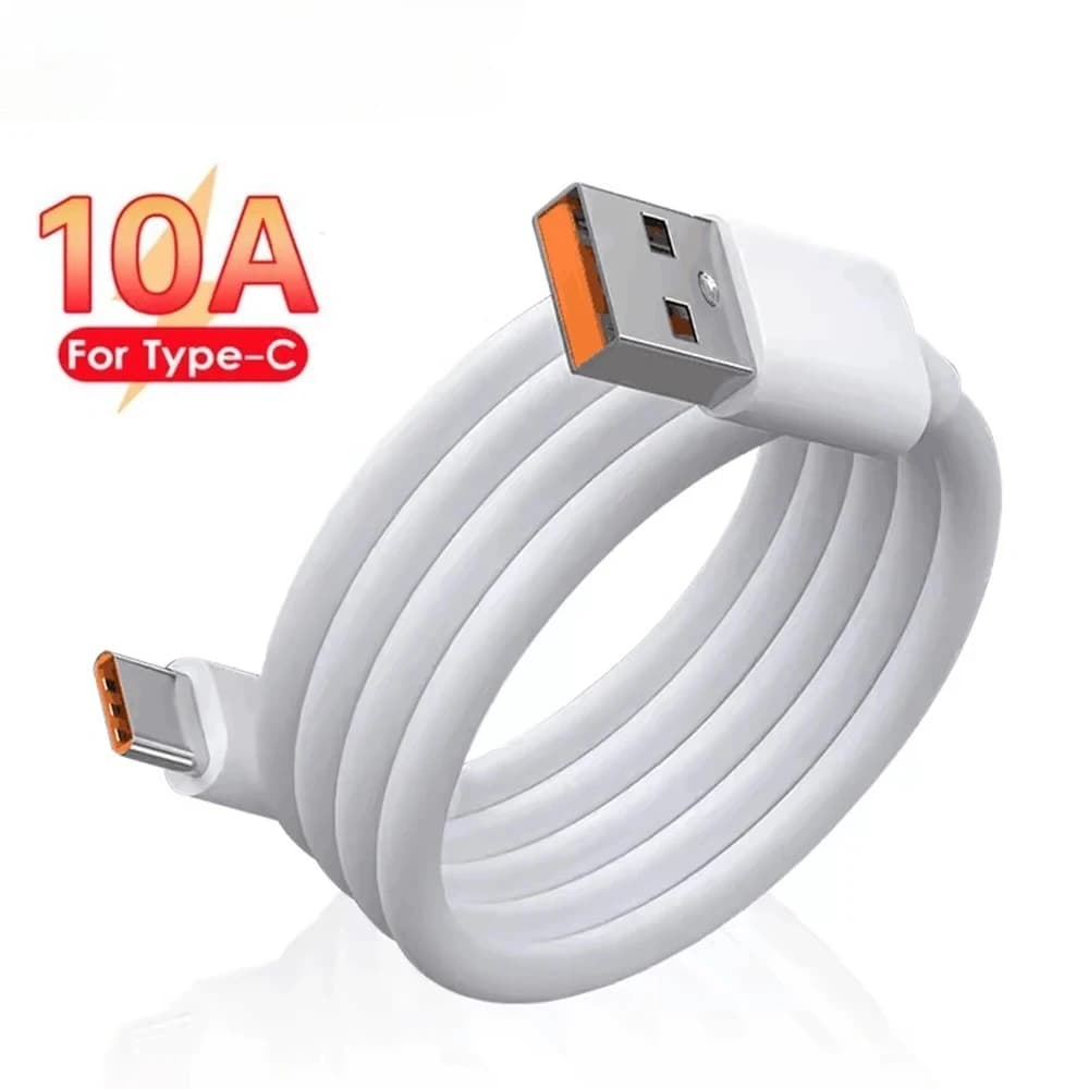 USB-C 10A 120W cable for fast charging, data cable for Huawei Mate 40 50 Honor Xiaomi Samsung, fast charging cable.