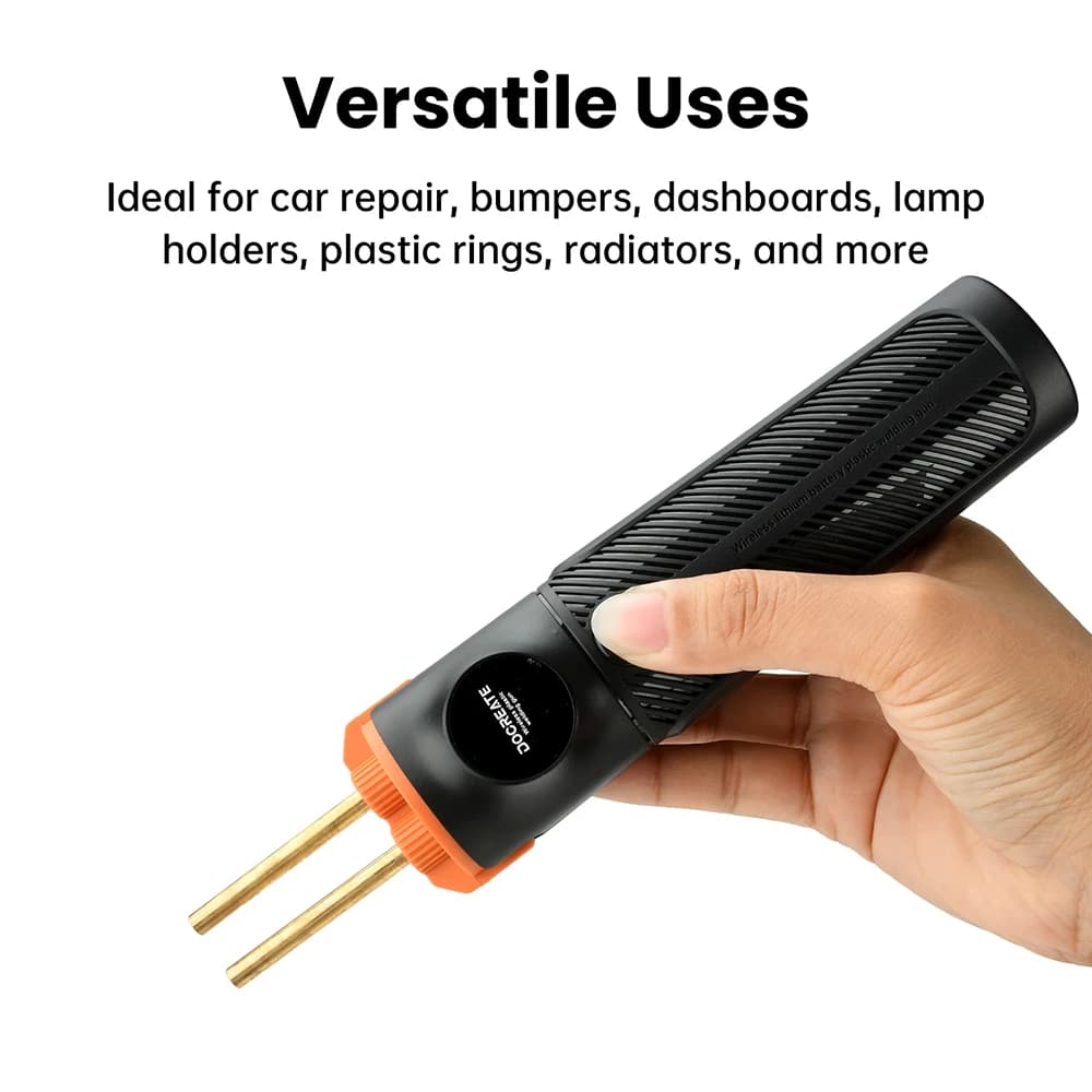 Kit di Riparazione Paraurti con 200 Aghi, Saldatrice per Plastica Senza Fili 5000mAh, Macchina per Saldatura Plastica Ricaricabile Tipo-C