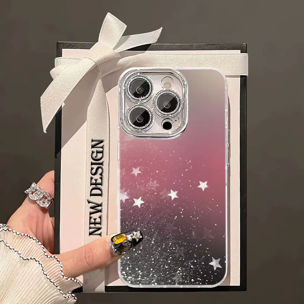 Fluid Sand Effect Case with Glacial Texture for iPhone 17 Air 16 15 14 13 12 11 Pro Max 7 8 Plus 16E with Glass lens protection