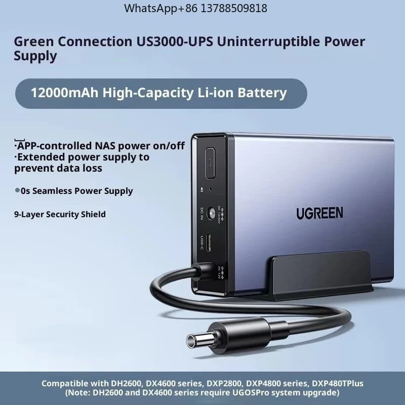 UGREEN US3000 NAS Private Cloud UPS Alimentatore Ininterrotto per Cloud Domestico Protezione da Interruzioni di Corrente