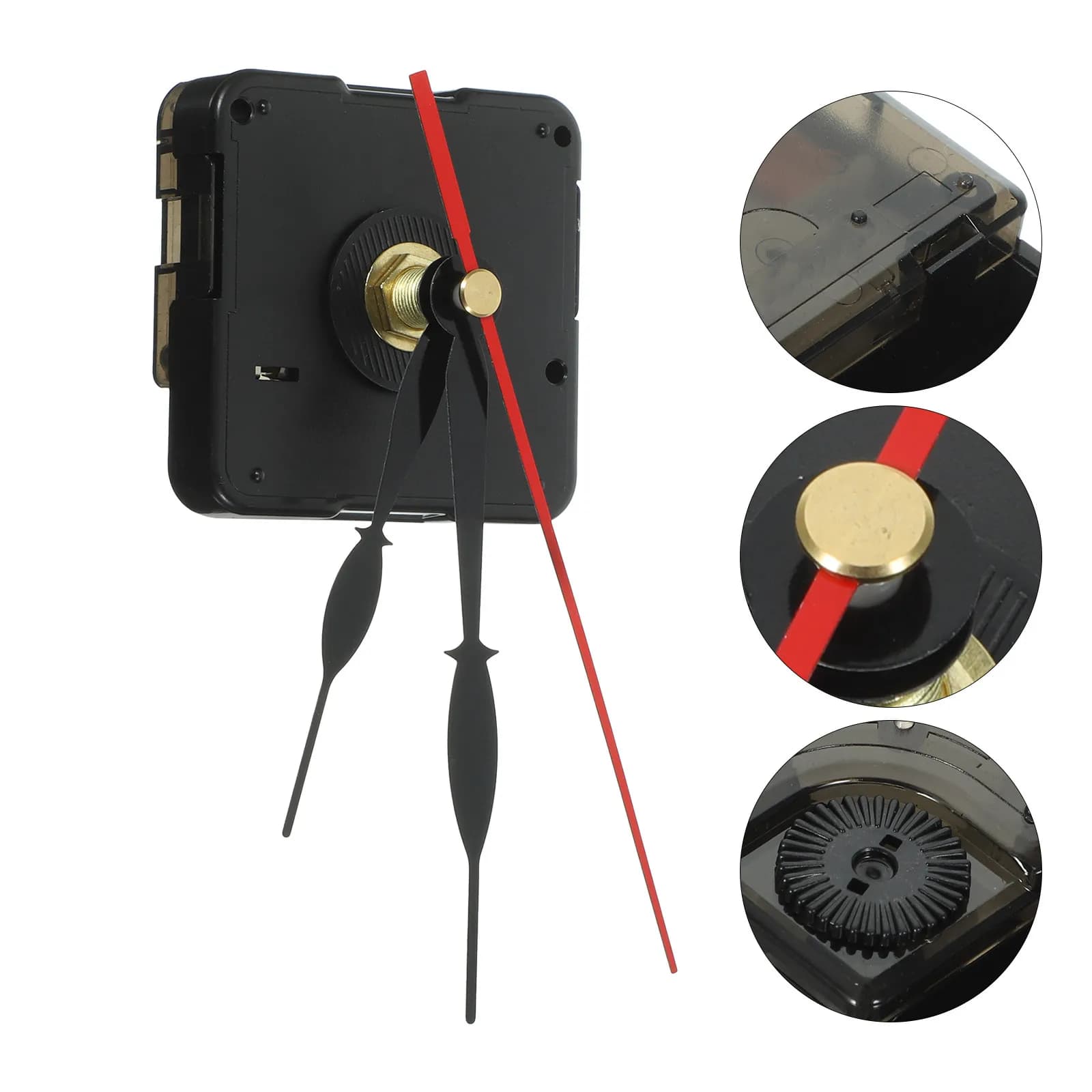 Kit Movimento Orologio Silenzioso di Precisione per Orologi da Parete, Orologi Senza Cornice, Artigianali, Fai da Te, Ricambi per Riparazione