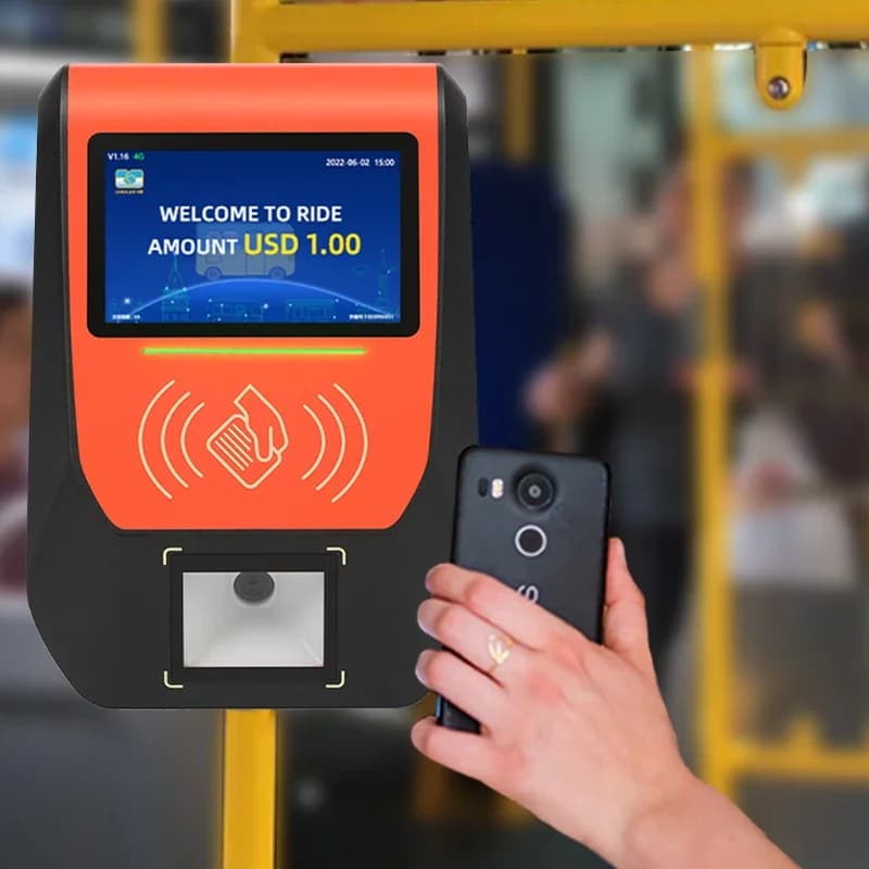Lettore di codici QR robusto a scansione rapida con NFC per controllo accessi e pagamento su autobus, lettore di carte per veicoli - Prezzo all'ingrosso