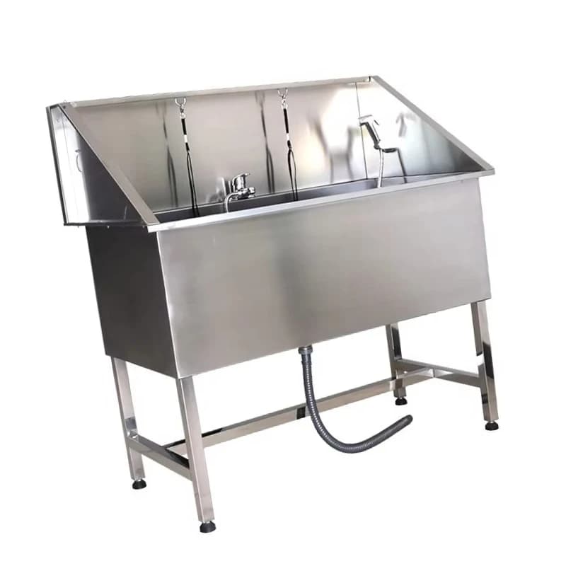 Pet Grooming Stainless Steel Dog Pet Bath Pet Bathtub Dog Washing Station Grooming Tub
