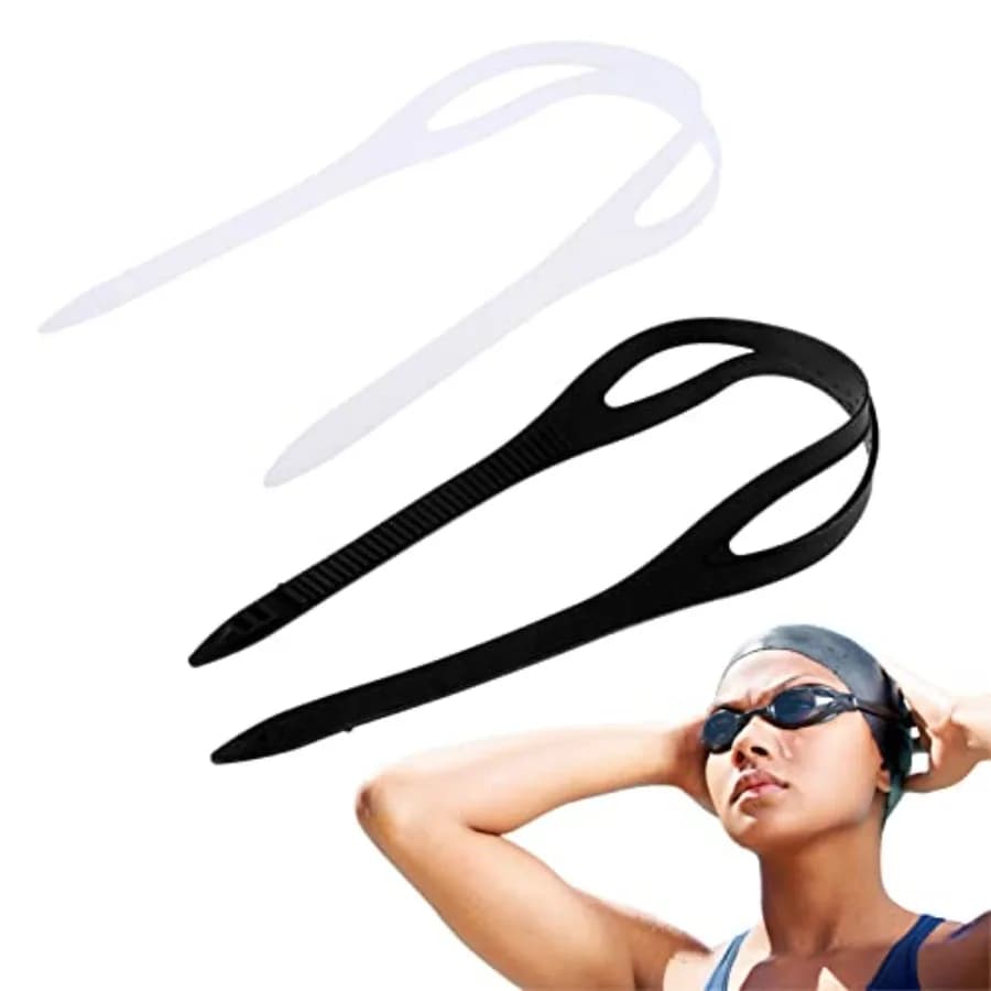 Confezione da 2 Cinghie in Silicone per Occhialini da Nuoto, Cinghie di Ricambio per Occhiali Subacquei, Accessori Fascia per la Testa per Immersioni Subacquee