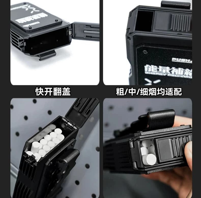 NEW Tactical Night Light Recognition Cigarette Box Pressure Resistant Sliding Cover Outdoor EDC Storage Box