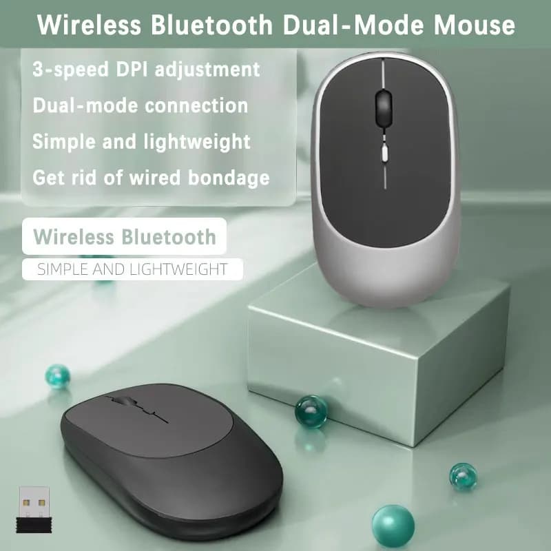 Wireless Mouse Bluetooth 2.4G Portable Silent Ergonomic Mice Gaming Mouse For Laptop iPad Tablet Notebook Mobile Phone Office
