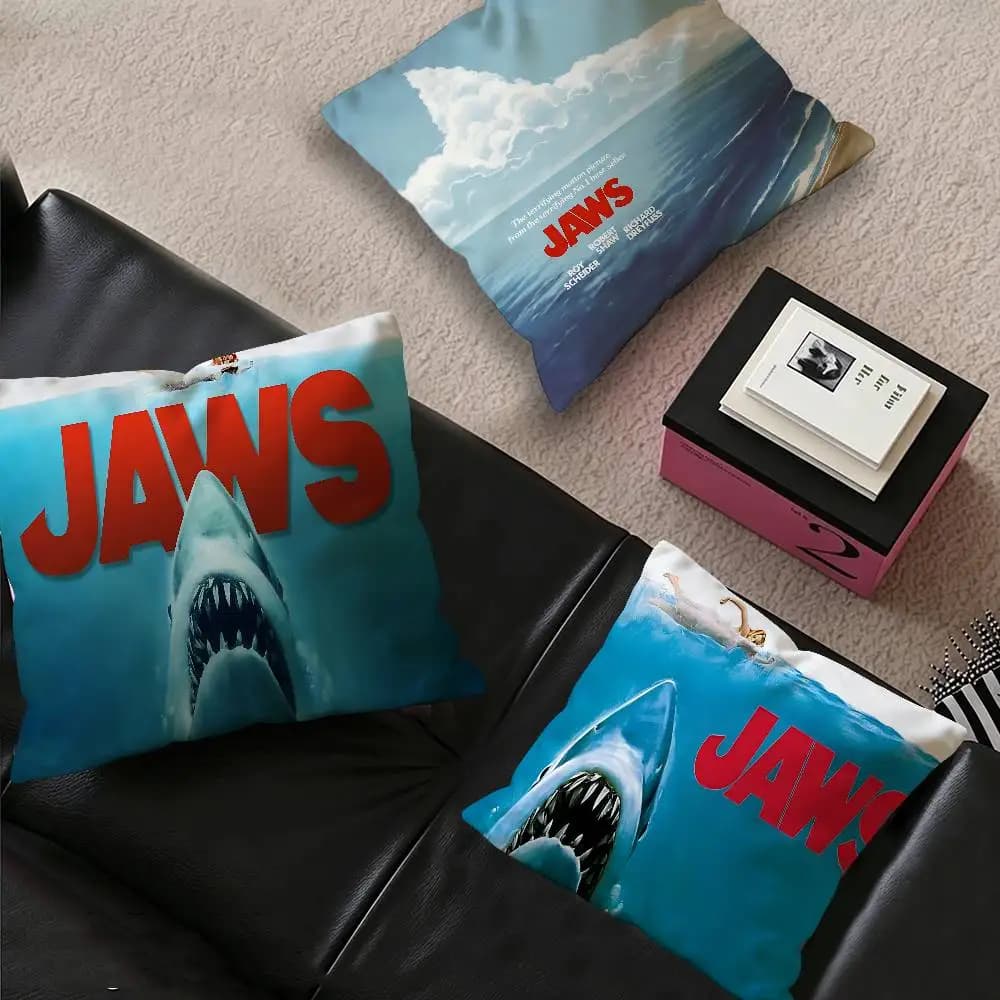 American Horrible Movie Jaws Lucky Dragon pillow cover sofa cushion cover home room decoration children gift