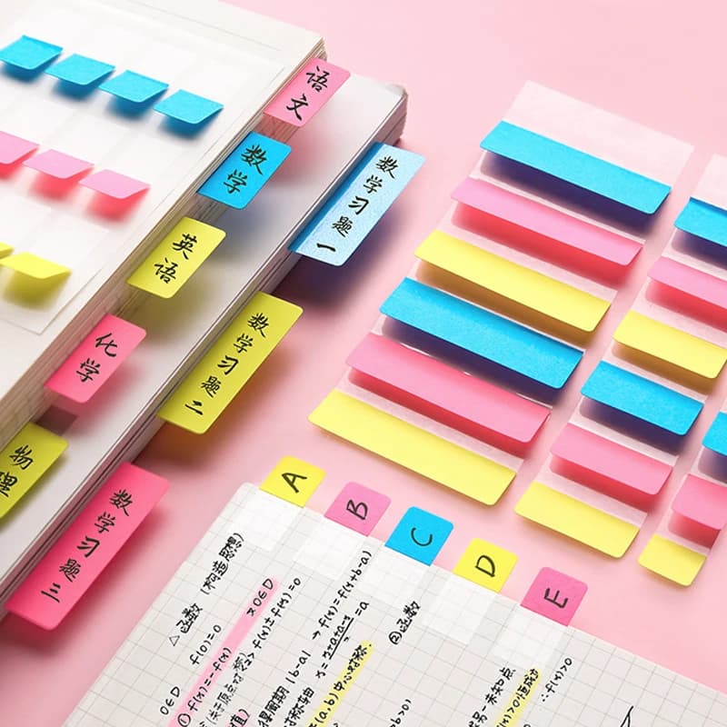 30-120 fogli Indice Blocco note Segnalibro Quaderni adesivi Carta Ripeti incollare Adesivo Note Materiale scolastico Cancelleria
