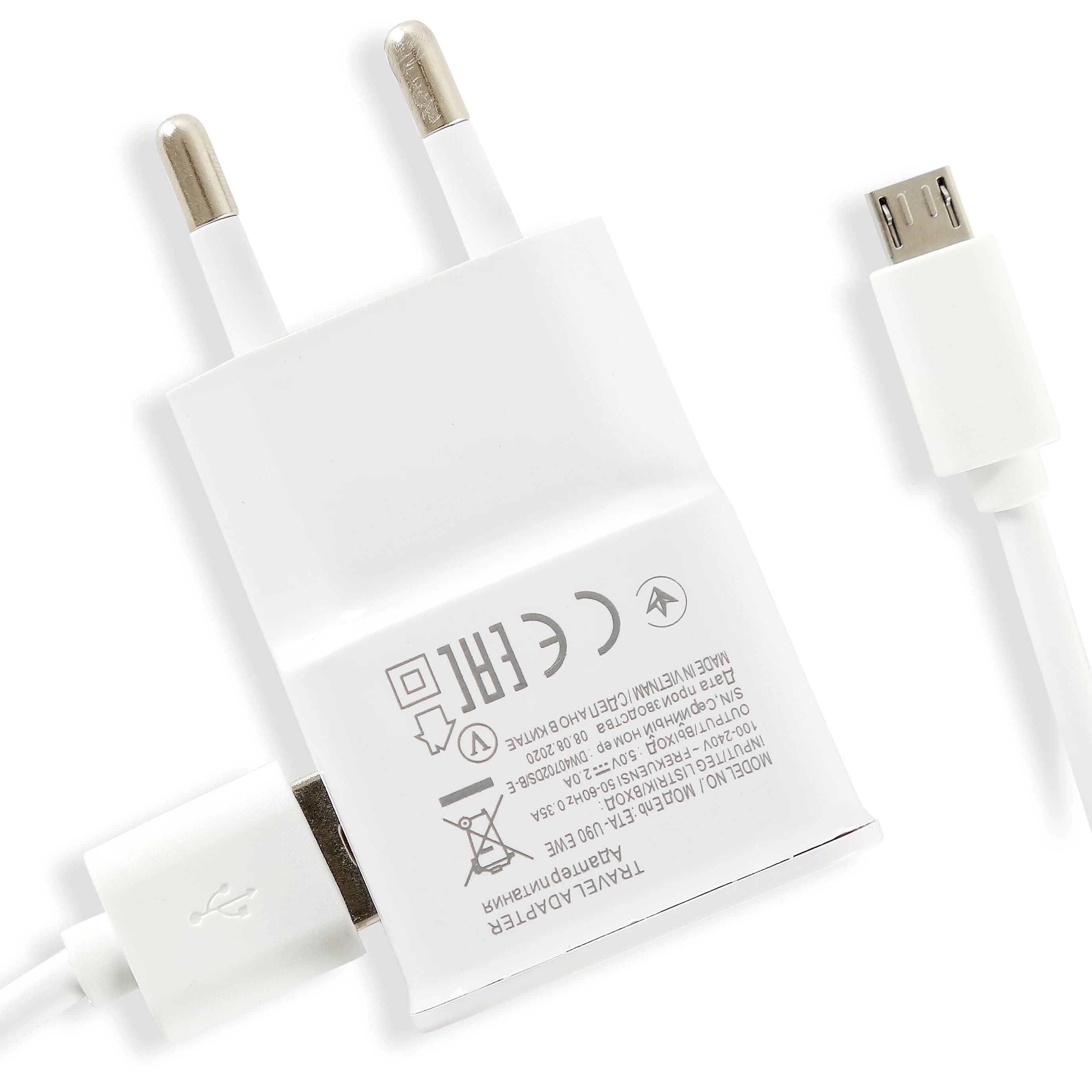 Per s3 s4 J3 2016 J5 J7 2017 J6 A6 A7 2018 Redmi 5a 6 Nota 5 pro Cavo micro USB Spina UE USA Caricatore USB Adattatore Android