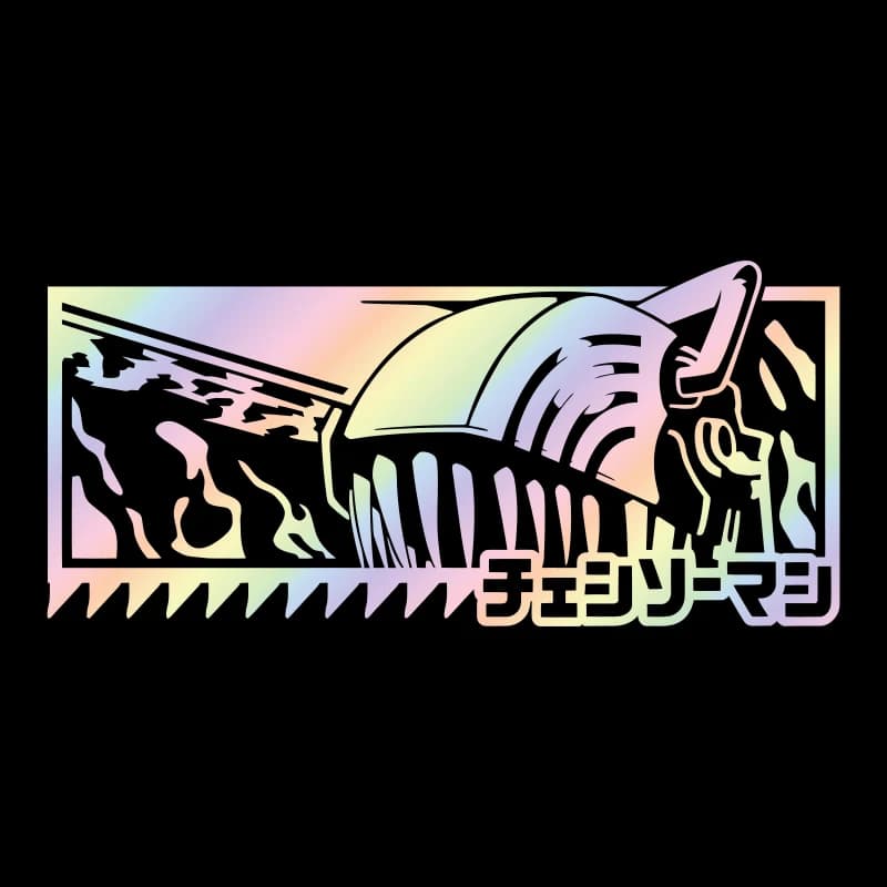 Adesivo per auto anime giapponese per motosega uomo decorazione esterna adesivi per paraurti per finestre adesivi per notebook modellazione decalcomanie in vinile PVC