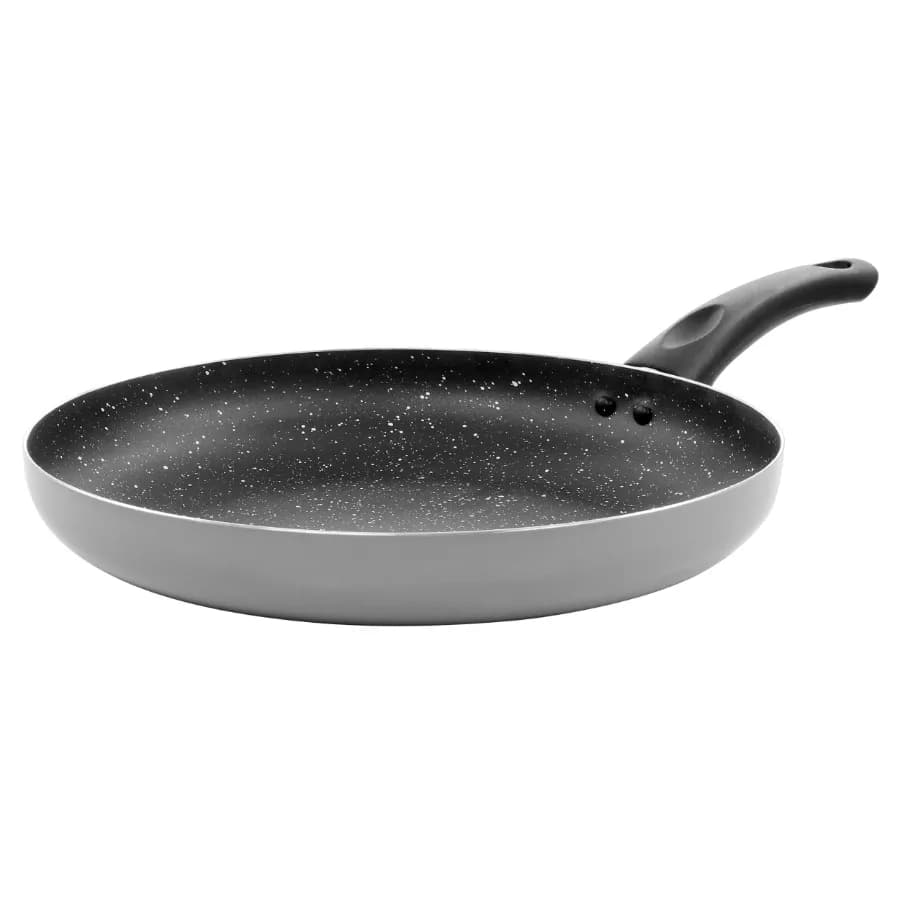 Luneta 12 Inch Aluminum Nonstick Frying Pan With Bakelite Handle in Grey
