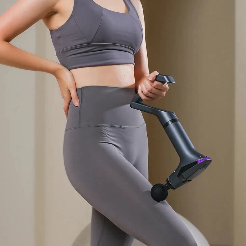 Multifunctional Hot Sale Long Handle Electric Massage Gun For Muscle Relaxation Deep Fabric Percussion
