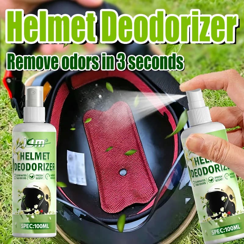 100ML Instant Helmet Deodorizer Spray Long Lasting Fresh Scent Sweat Odor Remover For Motorcycle Gear Gloves Clothing