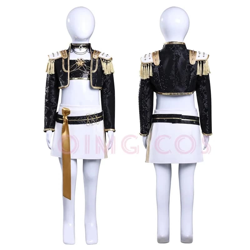 COSHonkai Star Rail Sparkle Cosplay Wig Full Face Fox Mask Halloween Party Rave Dance Prop