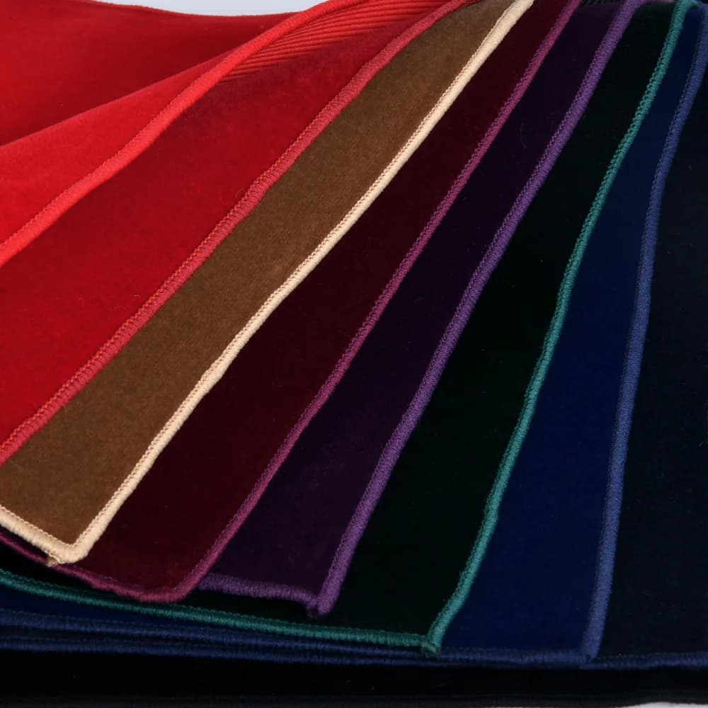 23cm Men's Velvet Pocket Square Solid Color Navy Wine Red Soft Handkerchief Wedding Party Groom Hanky Towel Business Chest Scarf