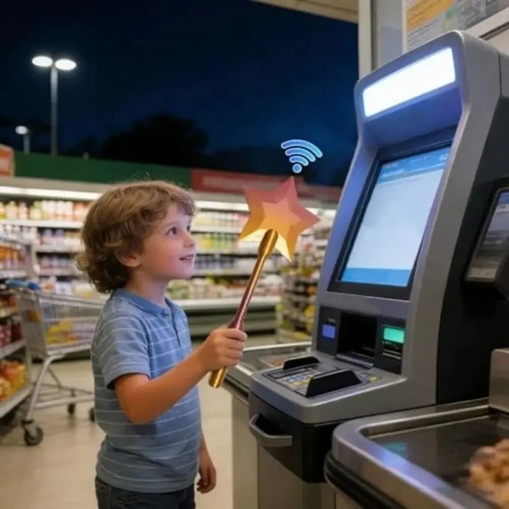 Portacarte di Credito Magico a Forma di Bacchetta 3D Stampata, Leggero e Portatile, Design Creativo e Alla Moda per Uso Quotidiano
