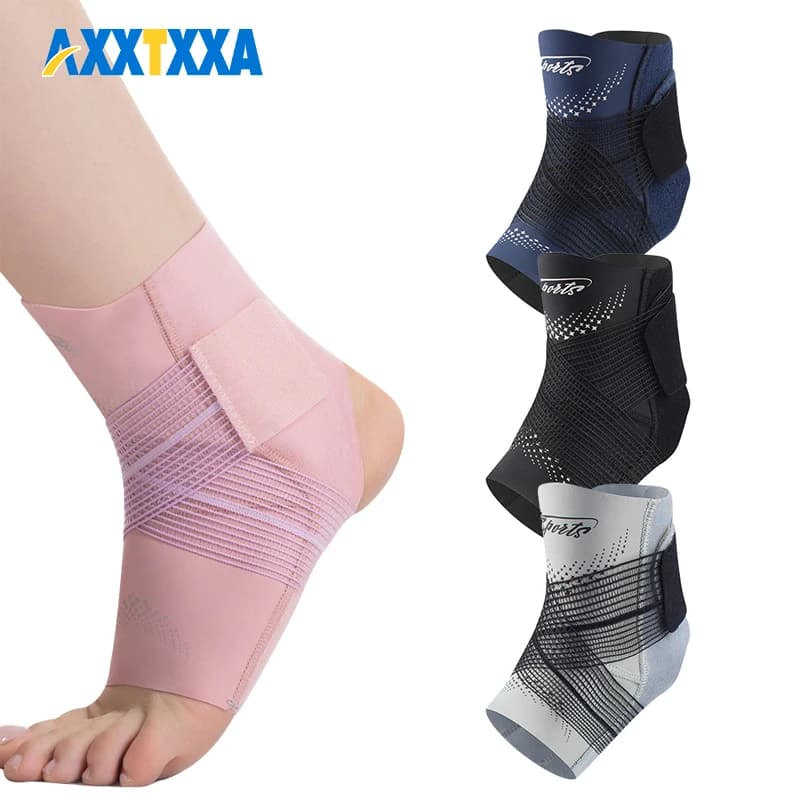 Supporto per Piede e Caviglia con Fascia di Compressione Regolabile, Elastico per Tendinite d'Achille, per Uomini e Donne