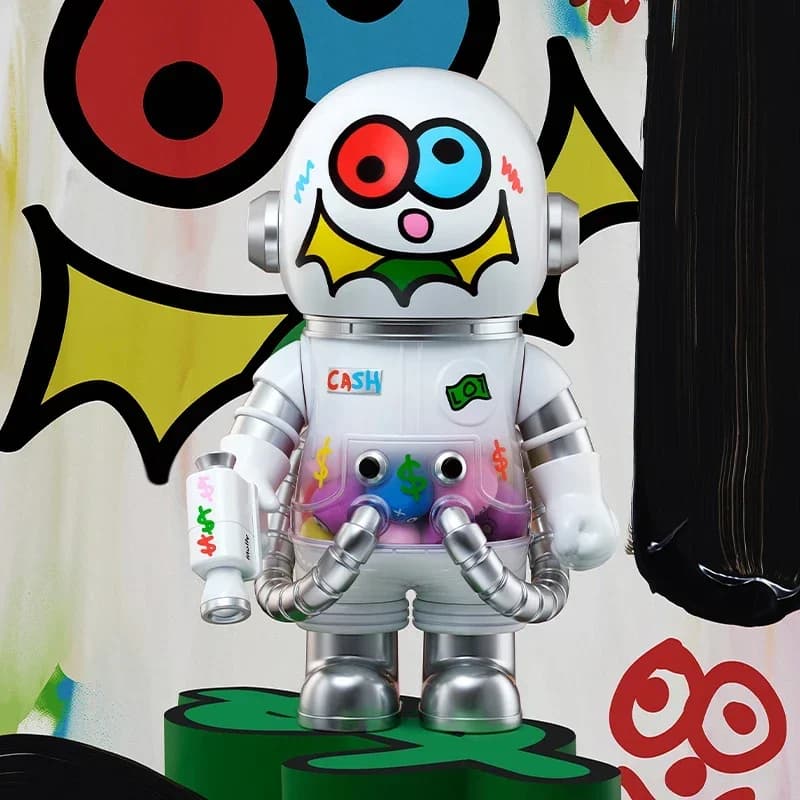 POP MART MEGA SPACE MOLLY 400% JON BURGERMAN SPACE CADETS Serie Blind Box Guess Bag Scatola misteriosa Giocattoli Bambola Cute Anime Figure