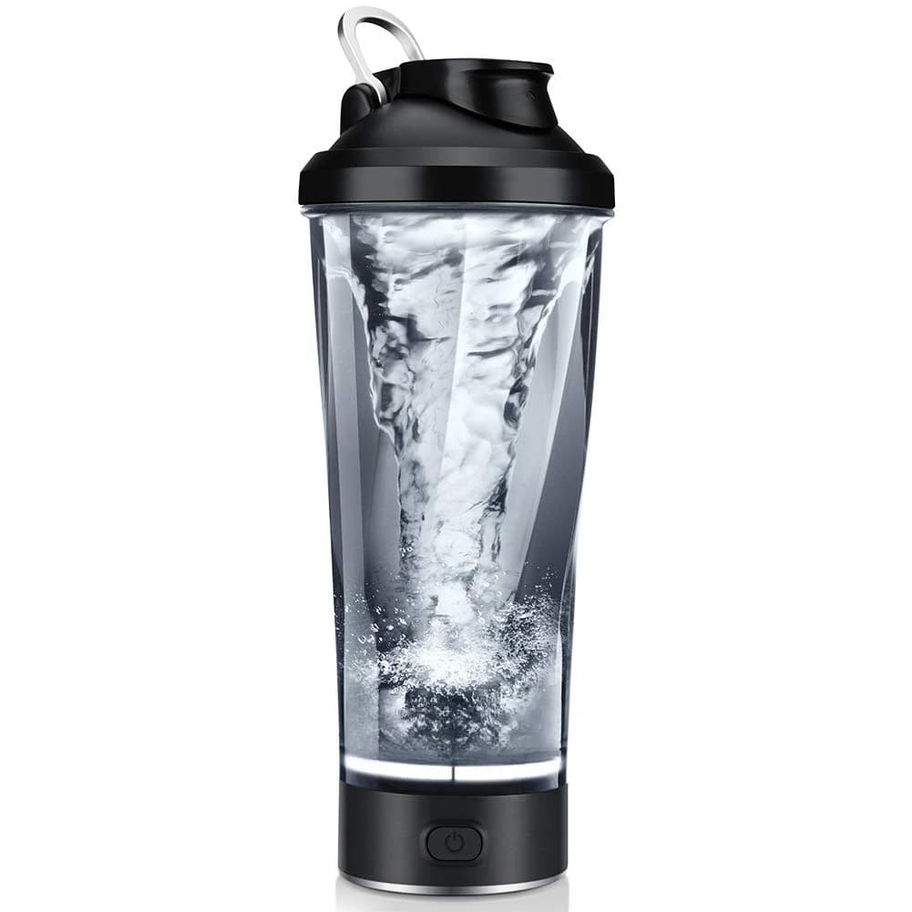 Tazza per shaker per proteine elettrico premium Tazza per frullatore portatile senza BPA/Ricaricabile tramite USB riutilizzabile adatta per interni/esterni