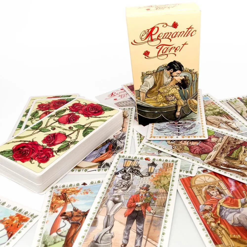 Tarocchi romantici 78 Mazzo di carte Destino Divinazione Oracle Party Gioco da tavolo Carte da gioco