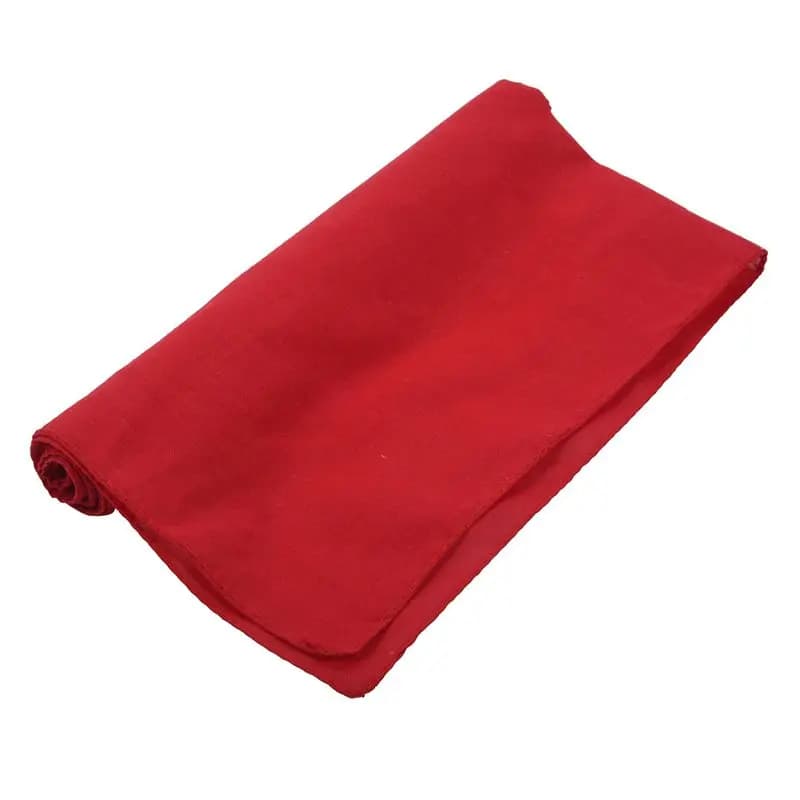 6X Bandana fantasia in cotone 100% per testa, collo e polso, sciarpa multiuso rossa