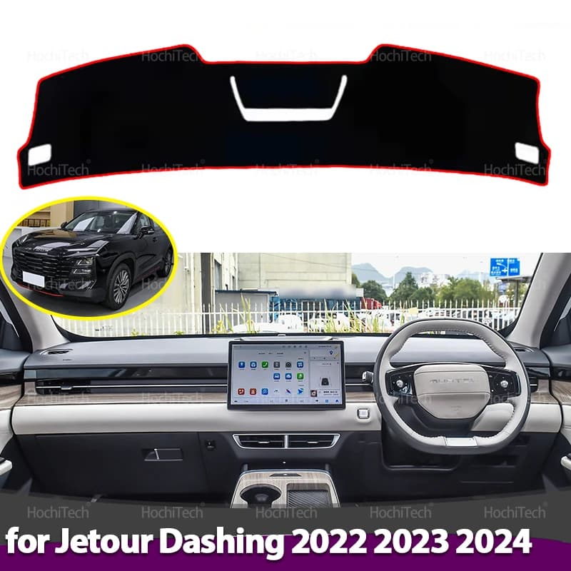 Dashing Edge Cover Anti-Slip Zerbino Protects Pad Accessories Car Parasols Mat For Jetour Dashing 2022 2023 2024