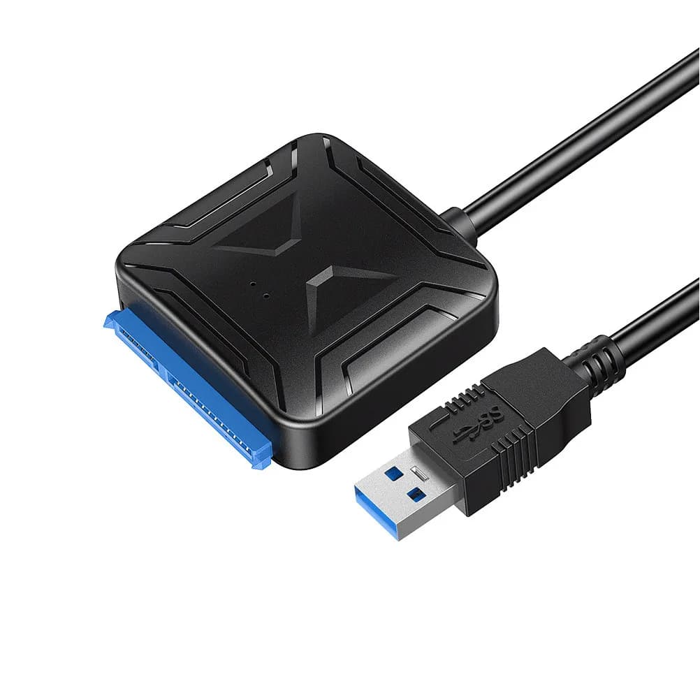 Cavo Adattatore USB 3.0 per SSD da 2,5 Pollici e HDD da 3,5 Pollici, Convertitore per Disco Rigido Esterno, Linea Dati per Backup e Aggiornamento a 5Gbps
