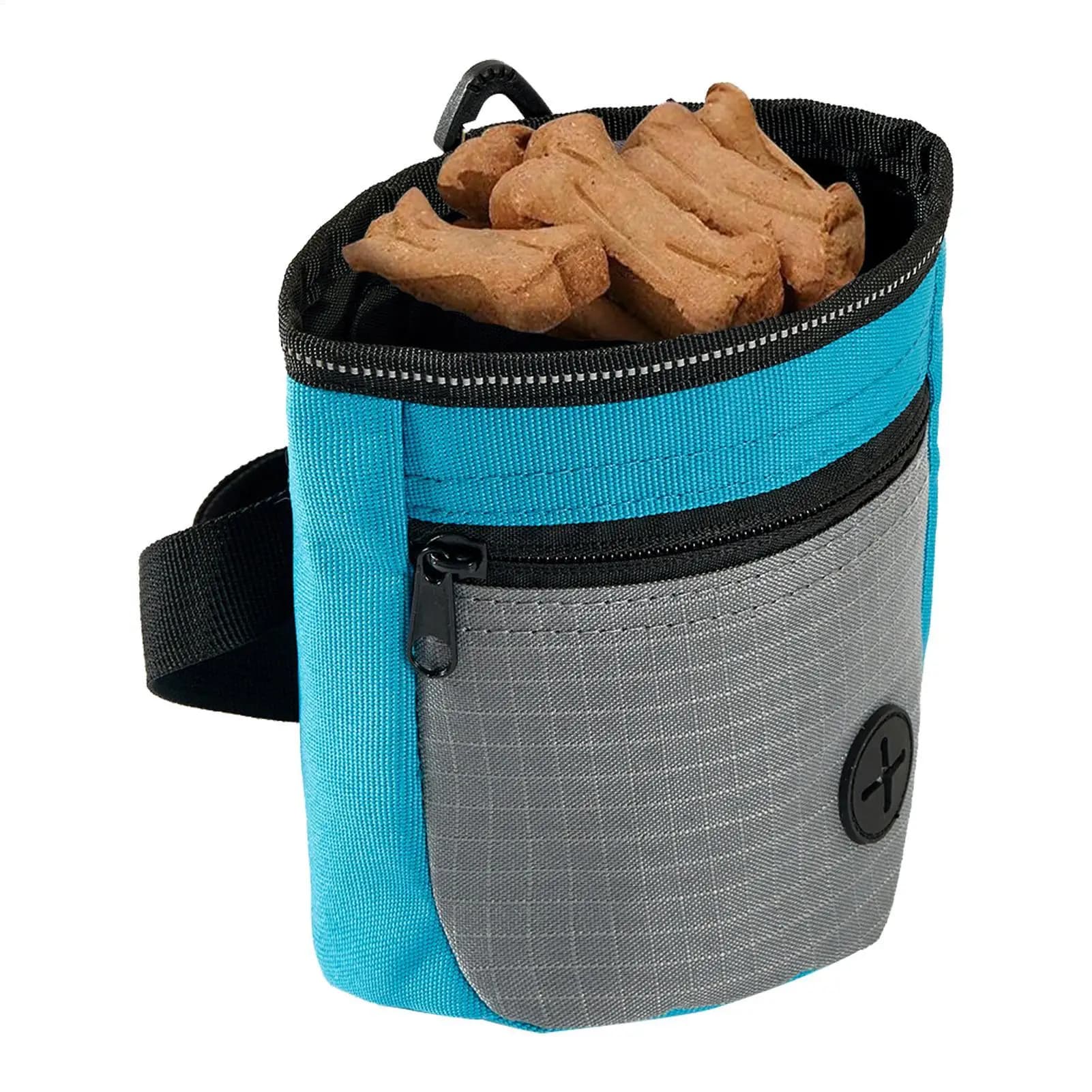 Dog Treat Pouch Magnetic Closure Puppy Training Waist Bag Puppies Goodie Treat Pouch With Waist Belt For Behavior Aids
