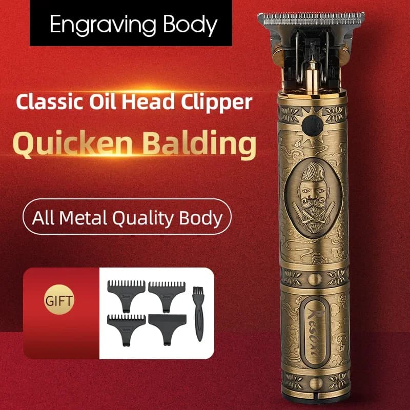 RESUXI JM-700A Professional T Head Calva Haircuts Rechargeable Haircut Machine Barba Trimmer 0mm Rasoio
