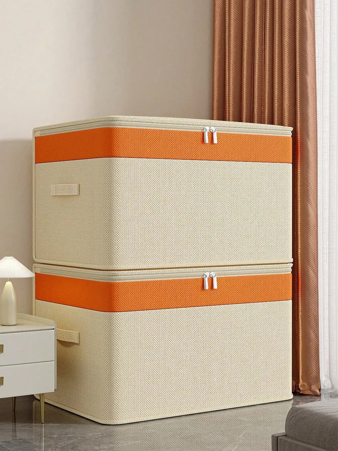 1pc Large Capacity Clothing Storage Bag - Ideal For Organizing Seasonal Clothes, Jeans, Jackets, Blankets, Pillows (Provides Dust Protection), Toys And Household Items. This Portable And Foldable Storage Organizer Is Great For Wardrobe Organization; Its C