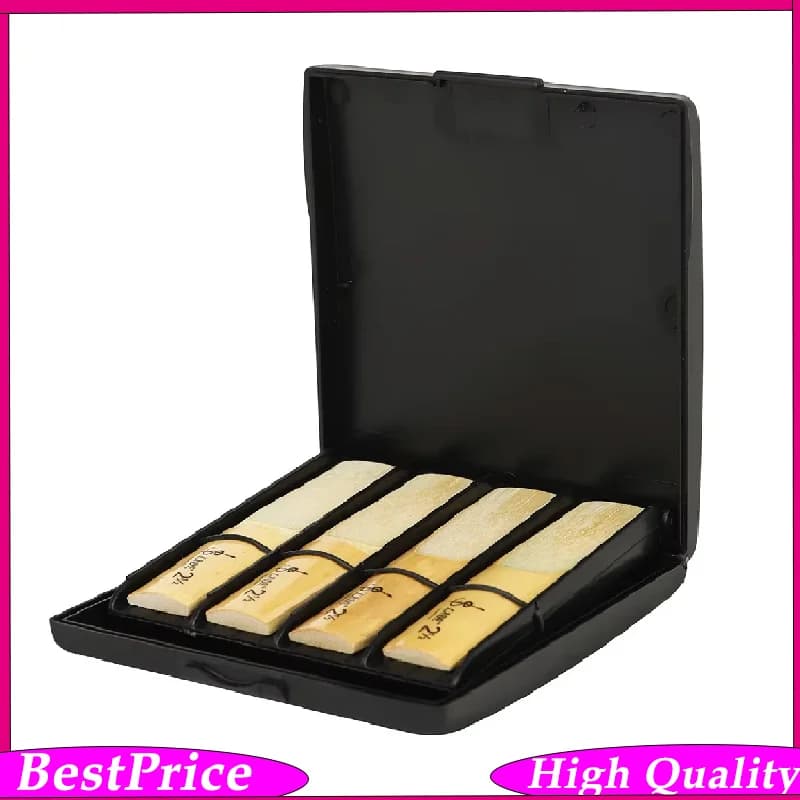 Saxophone Clarinet Oboe Reeds Case 8 Reeds Grids ABS Case Storage Box Waterproof Wear Resistant Universal