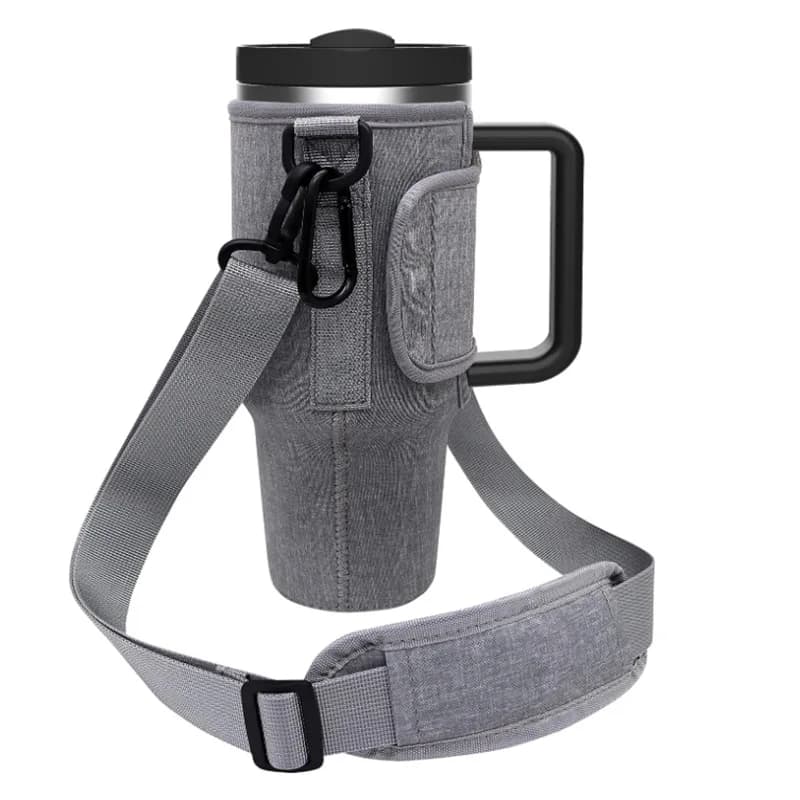 40oz Handle Car Cup Cover Insulation Sleeve Straw Water Cup Cover Ice Bar Cup Water Bottle Bag Large Capacity