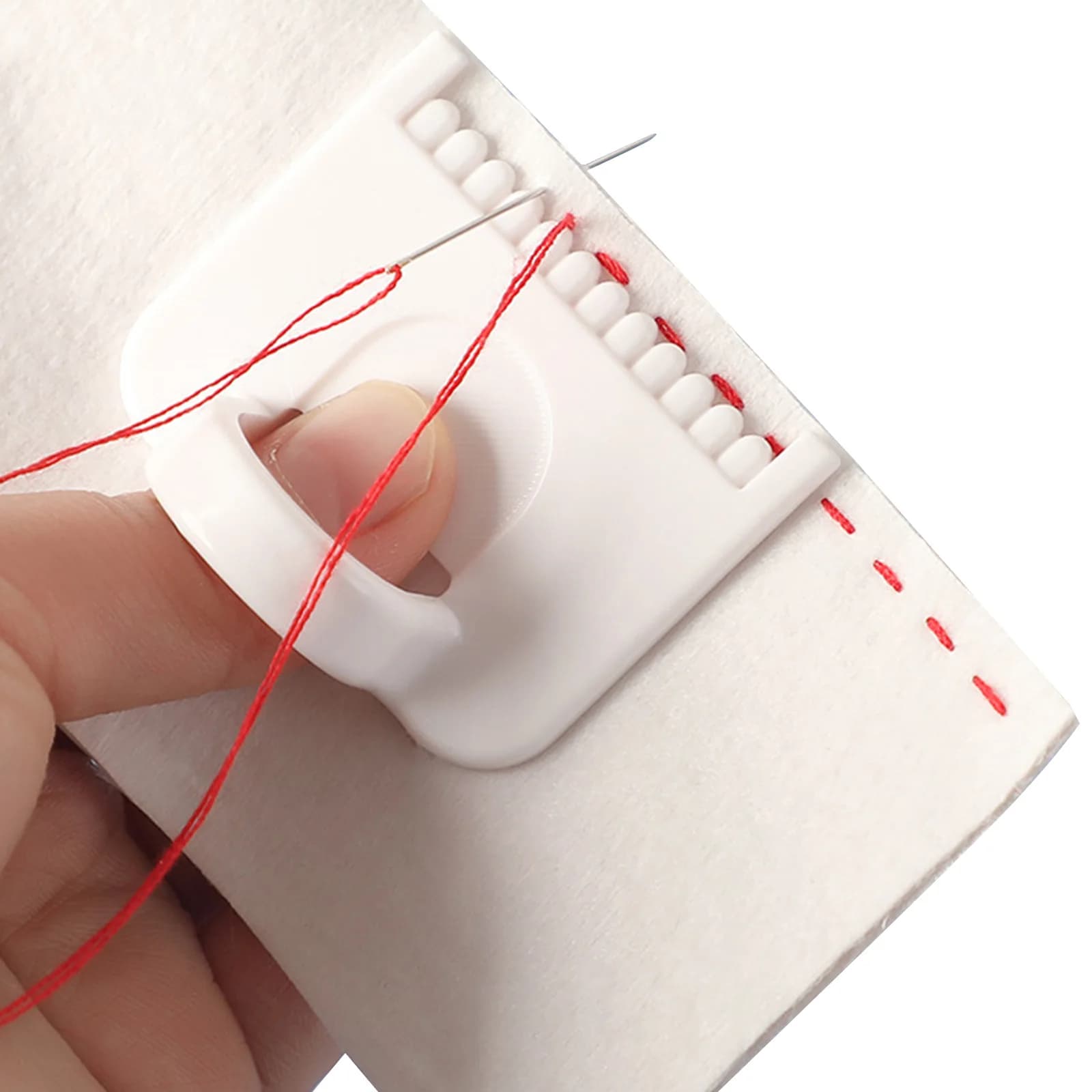 2PCS Edge Stitch Lock & Sewing Templates with 3.5 Mm Sewing Gauge Lightweight Easy-to-Use for DIY Edge Even Stitching Lock Kit
