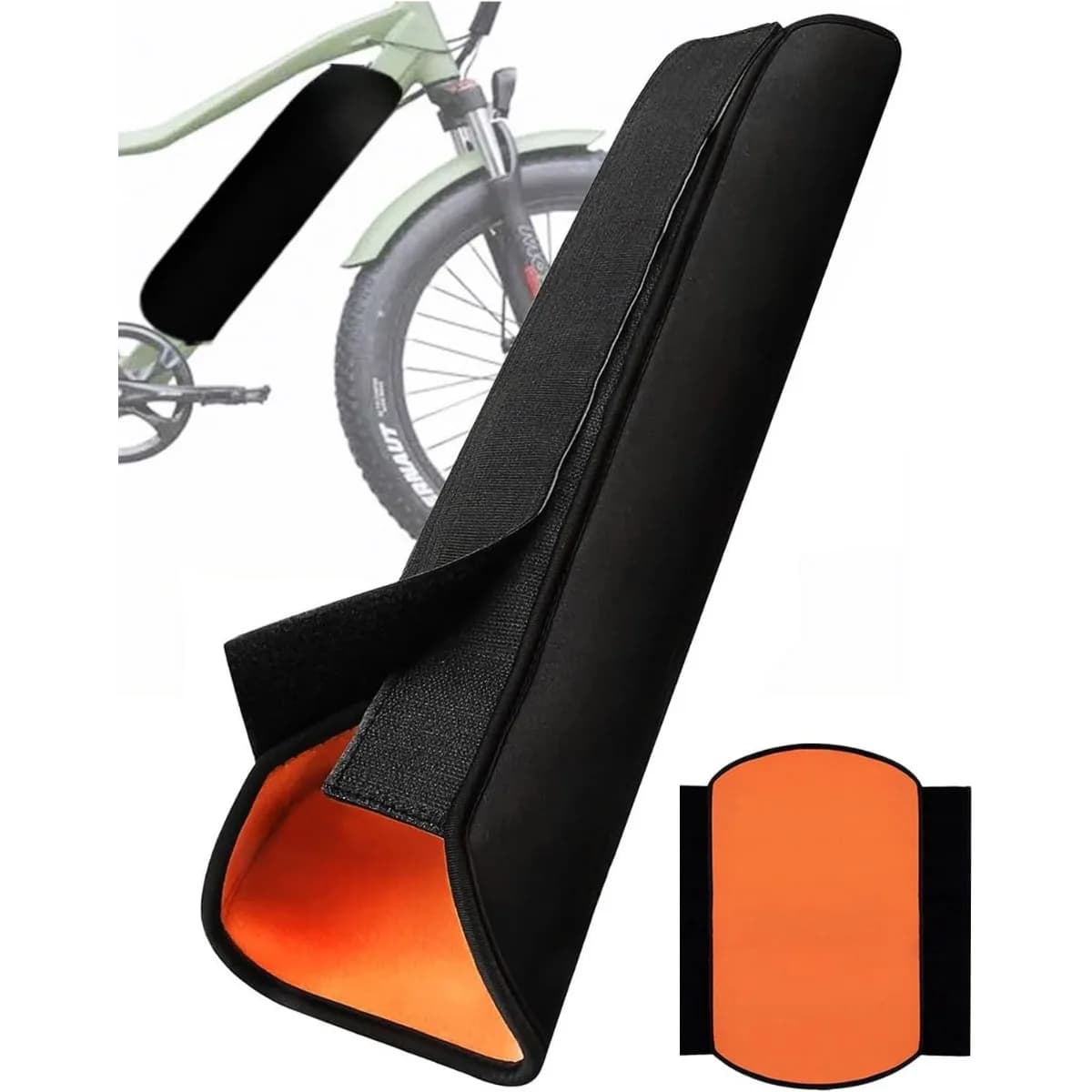 Copribatteria per bicicletta elettrica, protezione batteria riflettente notturna per biciclette elettriche, borsa antipolvere per copertura termica per bicicletta